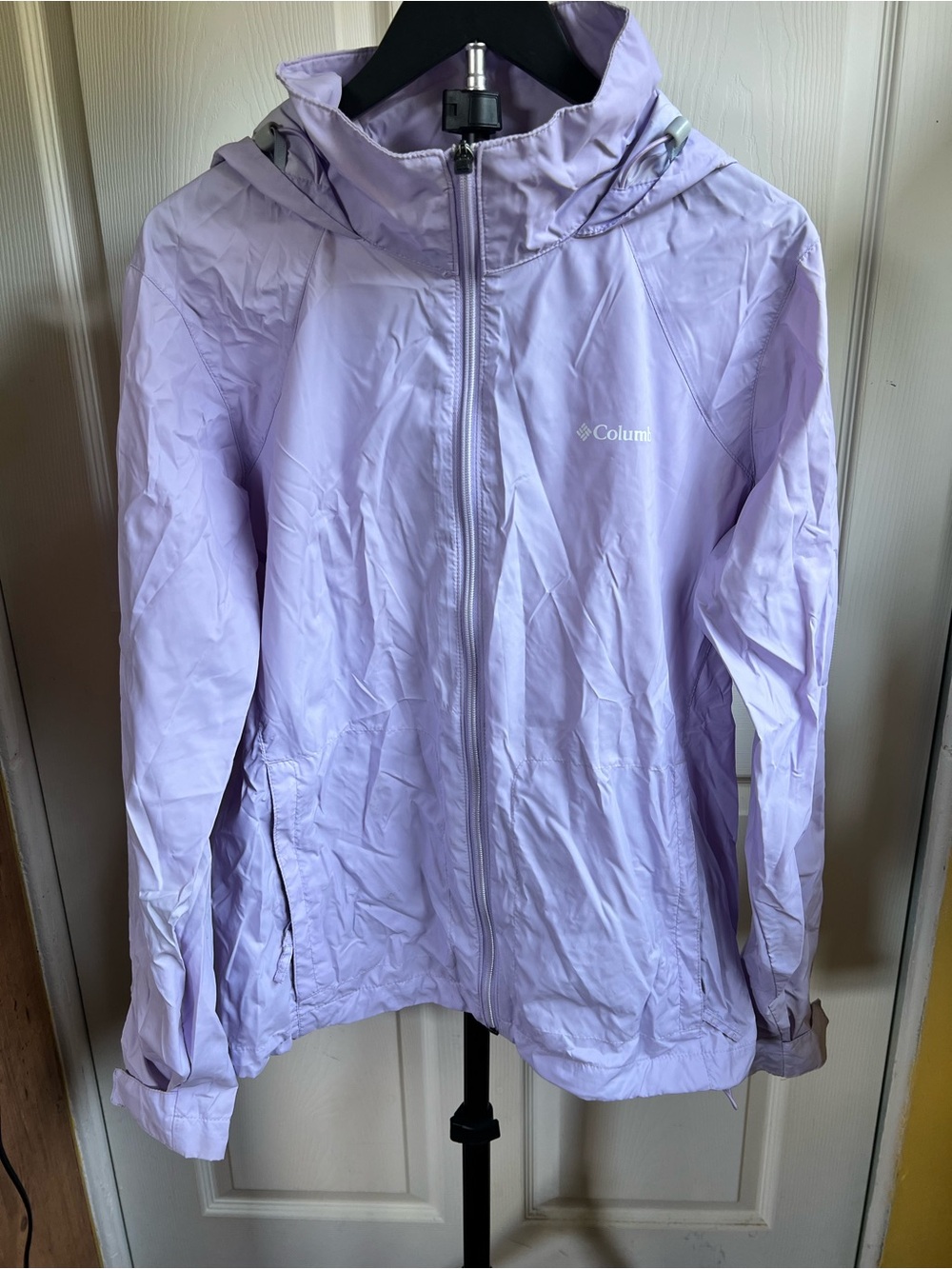 Columbia Lavender Hooded Rain Jacket